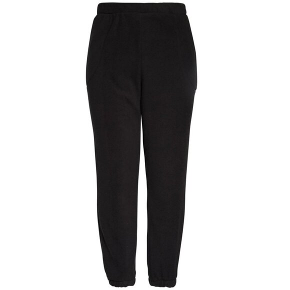 Nordstrom Zella Recycled Polar Fleece Black Joggers Large Sweatpants High Rise L - Picture 9 of 9